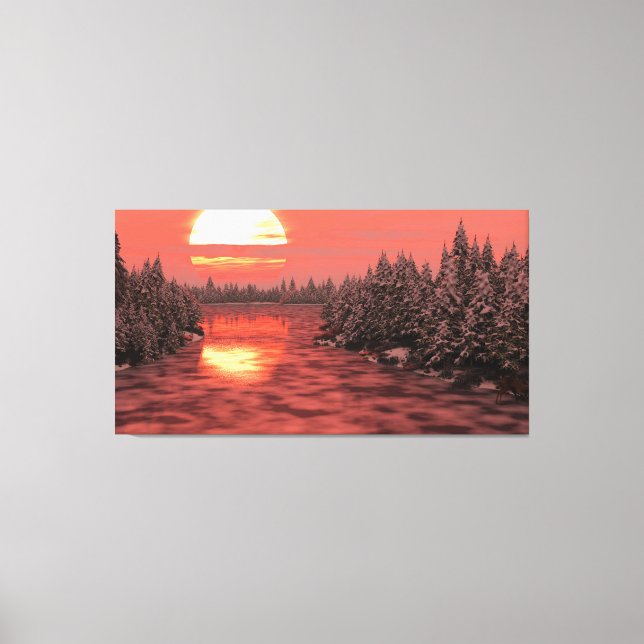 60x40 Canvas Art w' "New Morning" image (Front)