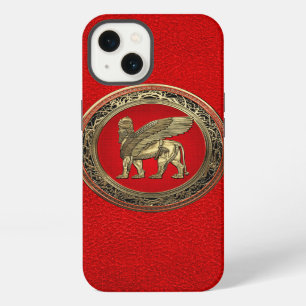 [610] Assyrian Winged Lion - Gold Lamassu iPhone 13 Case