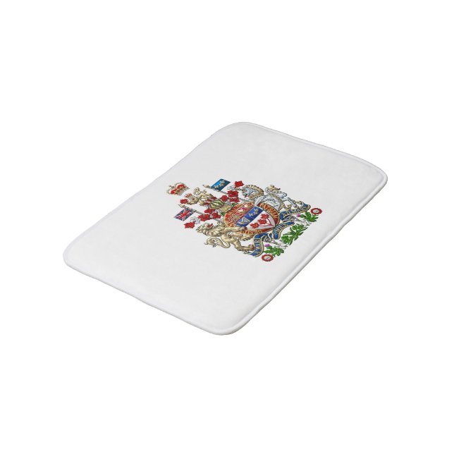 [610] Canada Coat of Arms [3D] Bath Mat (Angled)