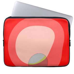 615 Red Abstract Laptop Sleeve