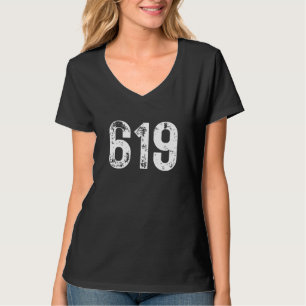 619 Area Code San Diego CA Mobile Telephone Area C T-Shirt