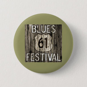 61 Blues Festival 6 Cm Round Badge