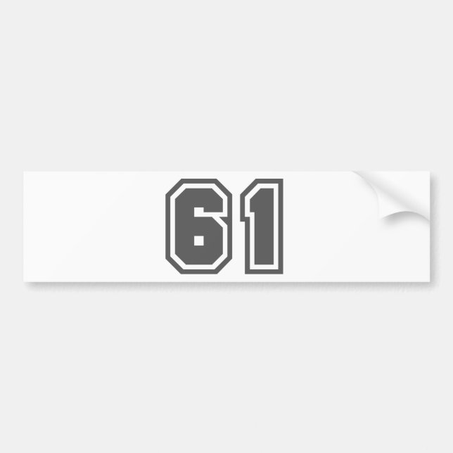61 BUMPER STICKER (Front)