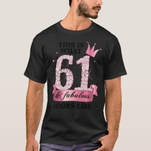 61 & Fabulous I Pink White Party Group Candid Phot T-Shirt