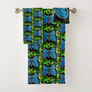 61 Morpho Butterfly Towels SET