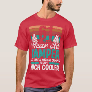 61 Year Old Camper Scouting Camping 61 Birthday gi T-Shirt
