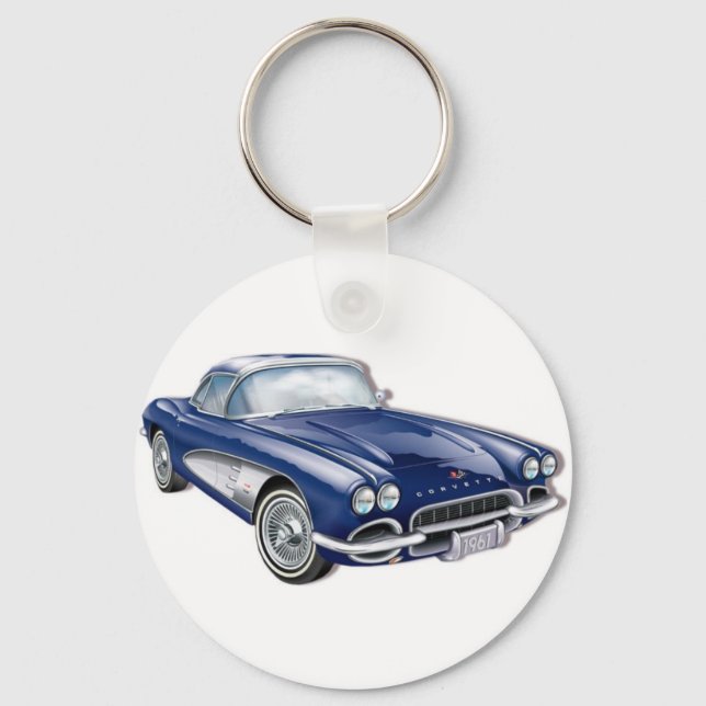 61CorvetteGlitzie Key Ring (Front)