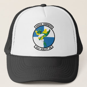 61st Airlift Squadron - Green Hornets Trucker Hat