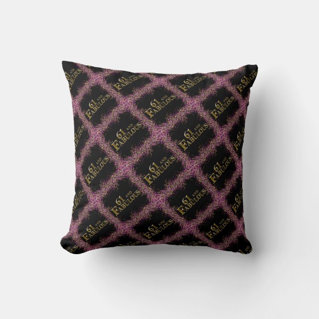 61st Birthday  Cushion (Front)