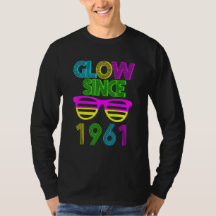 61st Birthday Glow Since 1961 Vintage Sunglasses R T-Shirt