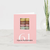 61st French Birthday Macaron-Joyeux Anniversaire!