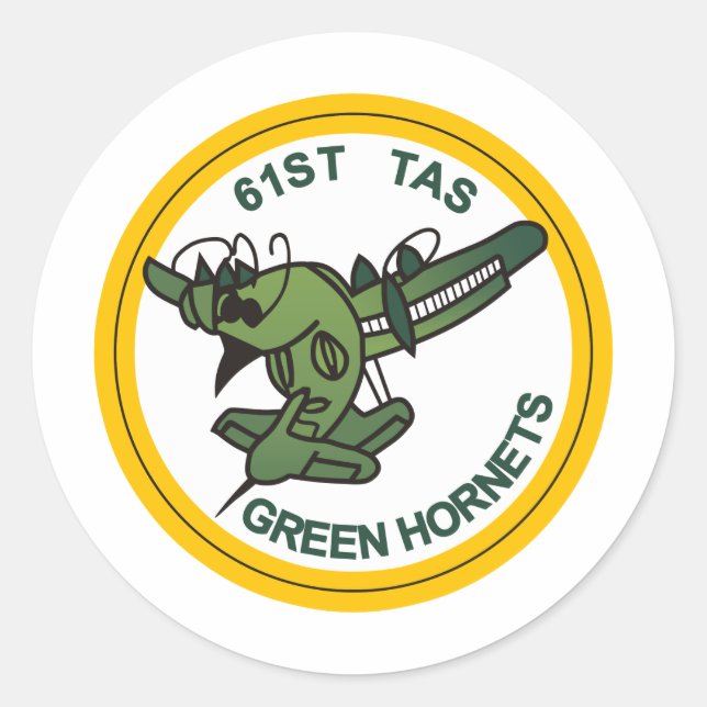 61st Tactical Airlift Squadron Classic Round Sticker (Front)