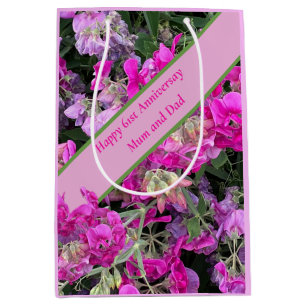 61st Wedding Anniversary  Medium Gift Bag