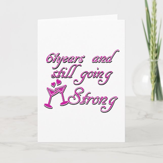 61st year anniversary card (Front)