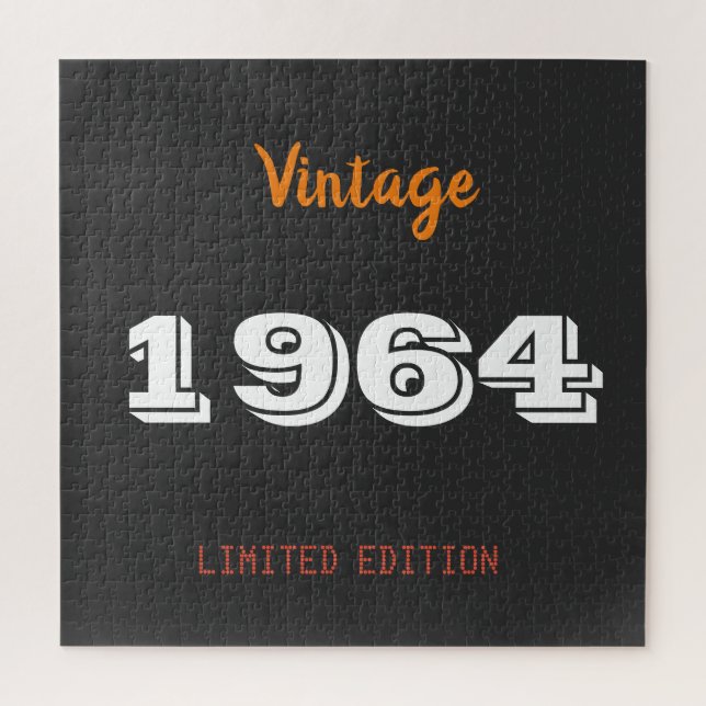 62nd Birthday Jigsaw Puzzle – Vintage 1964 Limited (Vertical)