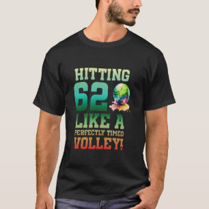 62nd Birthday Tennis 62 Years Old Tennis Player Bi T-Shirt