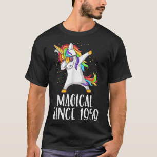 62nd birthday, unicorn dab, Magical since 1959 T-S T-Shirt