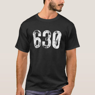 630 Area Code Aurora IL Mobile Telephone Area Code T-Shirt