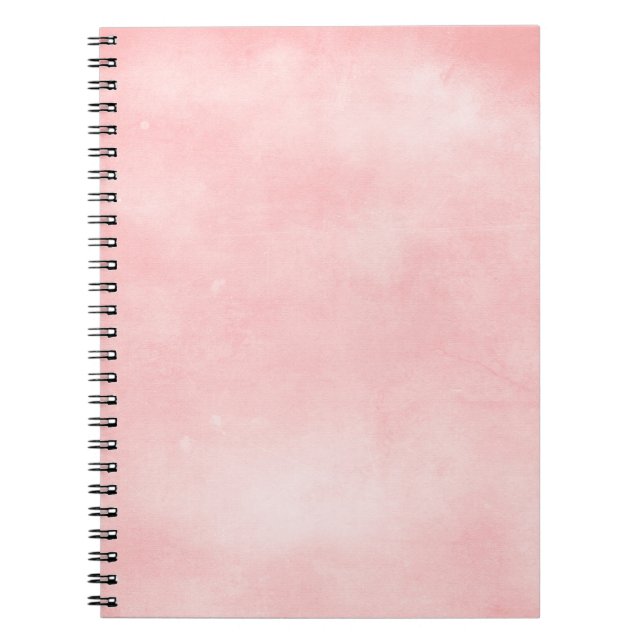 6358_solid-paper-pink- PINK COTTONCANDY PUFFY BACK Notebook (Front)