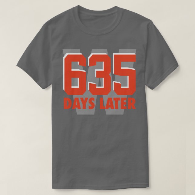635 Days Later Orange T-Shirt (Design Front)
