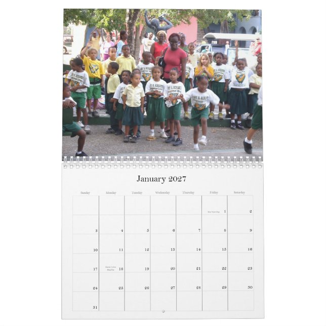 637, 2009 Caribbean Calendar (Jan 2027)
