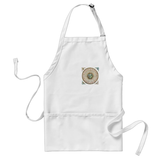 [63.2] Round Tibetan “OM” Mantra Mandala Standard Apron (Front)