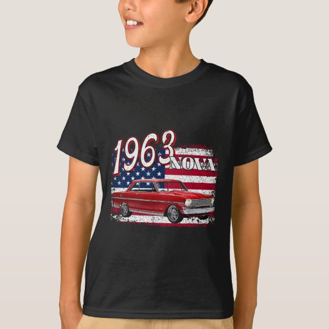 63 Nova 2 4th Of July American  T-Shirt (Front)