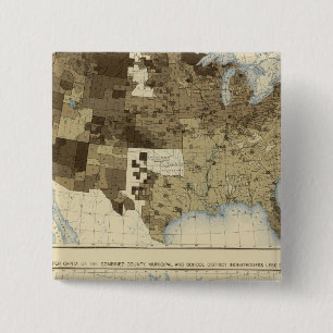 63 Taxation, indebtedness 1890 15 Cm Square Badge