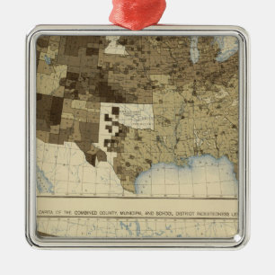 63 Taxation, indebtedness 1890 Metal Tree Decoration