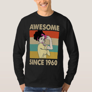 63 Year Old Awesome Since 1960 63rd Birthday T-Shirt