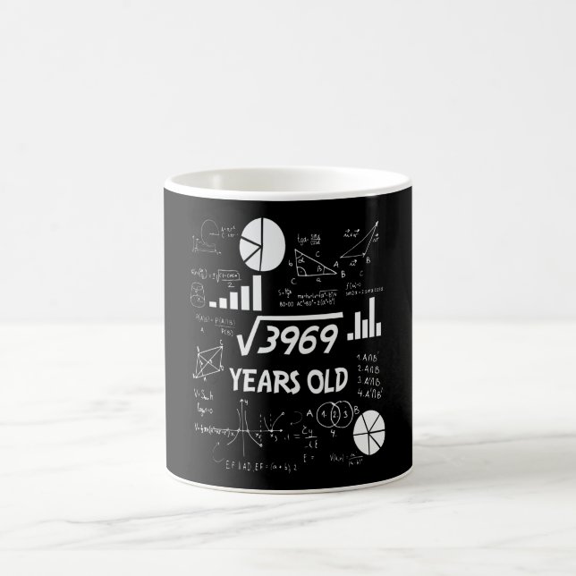 63 Years Old Bday Math Teacher 63rd Birthday Gift Coffee Mug (Center)