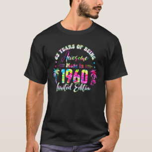 63 Years Old Vintage 1960 63rd B day Tie Dye T-Shirt