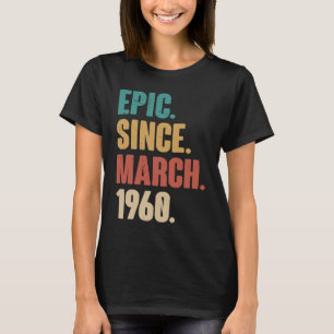 63 Years Old Vintage 1960 Birthday 63rd Decoration T-Shirt