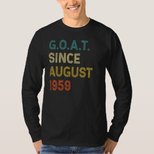 63rd Birthday 63 Years Old Goat Since August 1959 T-Shirt