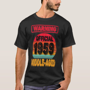 63rd Birthday Born In 1959 Men Women 63yrs Old Mid T-Shirt