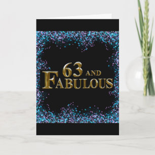 63rd Birthday  Card