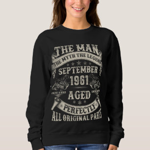 63rd Birthday Gifts For Men 63 Year Old Bday Septe Sweatshirt