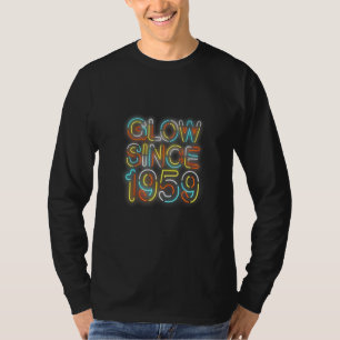 63rd Birthday Glow Since 1959 Vintage Sunglasses R T-Shirt