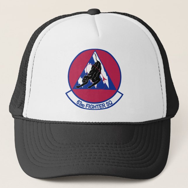63rd Fighter Squadron Trucker Hat (Front)