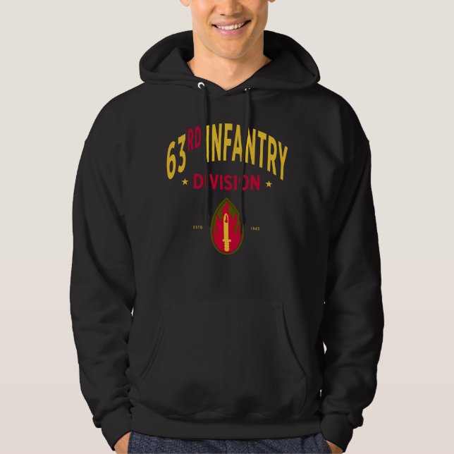 63rd Infantry Division - US Military Hoodie (Front)