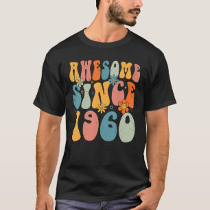63th Birthday Awesome Since 1960 63 Years Old Retr T-Shirt