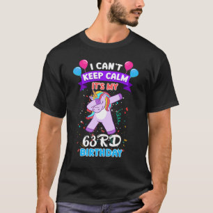 63th Birthday Unicorn For 63 Years Old Women At A T-Shirt