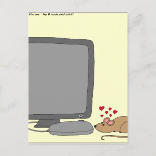 640 mouse love cartoon postcard