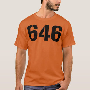 646 Black Text T-Shirt
