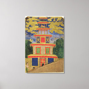 64.351 Rama asks Lakshmana to abandon Sita in a fo Canvas Print