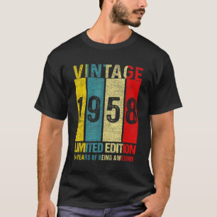64 Birthday Vintage 1958 64 Year Old T-Shirt