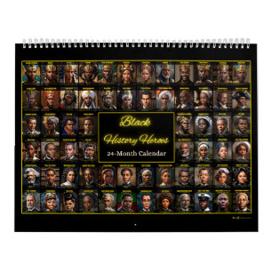 64 Black History Heroes: A 24-Month Calendar