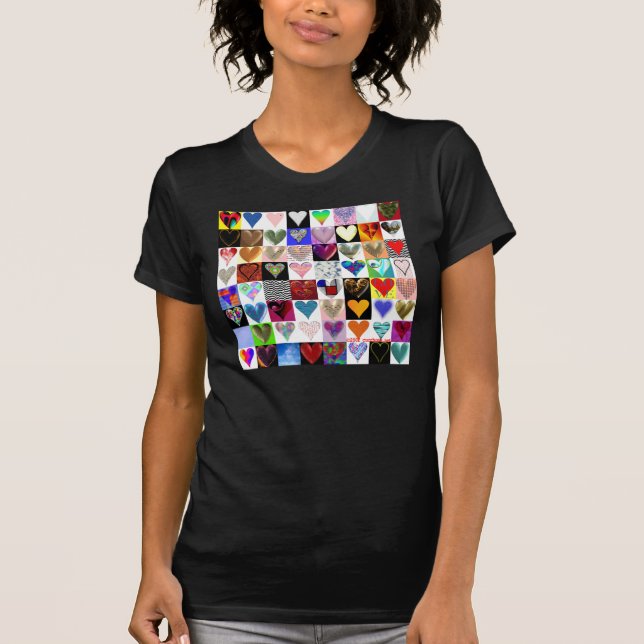 64 Heart on a t-shirt (Front)