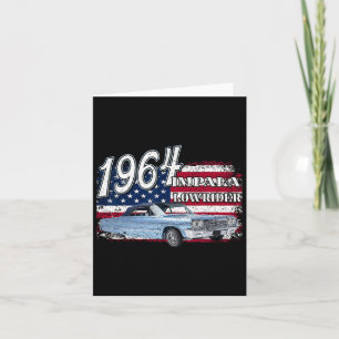 64 Impala Lowrider Ss 4th Of July American Card