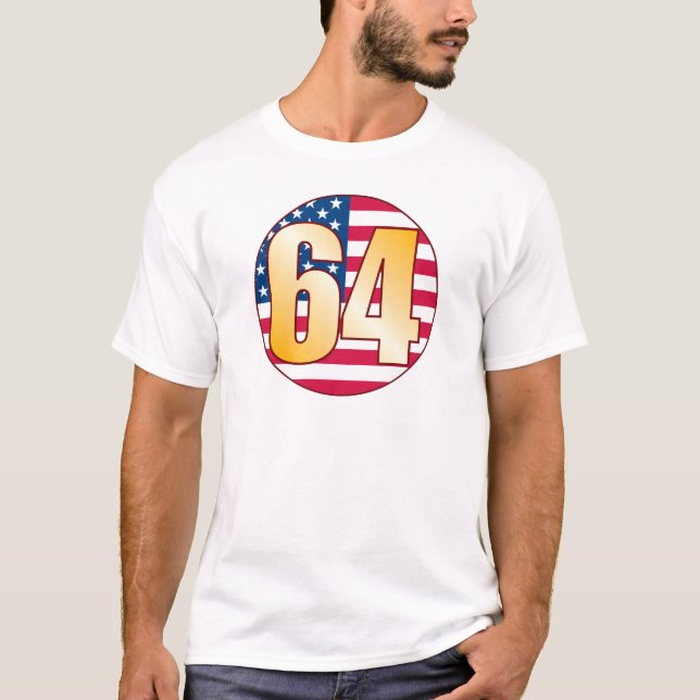 64 USA Gold T-Shirt (Front)